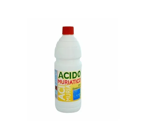 Acido muriatico cloridrico 14-15% 1000 ml disincrostante piastrelle wc tubi