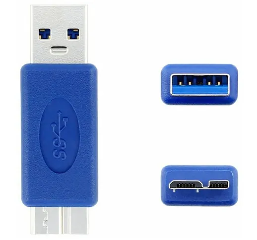 B&s - Adattatore accoppiatore USB 3.0 tipo A maschio a USB 3.0 micro B