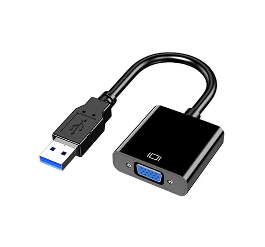 Adattatore da USB a HDMI, adattatore da USB 3.0 a HDMI, cavo grafico multi monitor audio v...