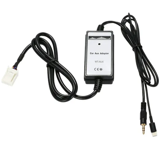 Adattatore di interfaccia MP3 audio Aux da 3,5 mm per ricarica USB Toyota per iPhone5 6 6s...