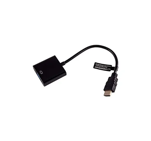 A-HDMI-VGA-03 - Adattatore per cavo (vga, hdmi, nero, 1920 x 1080 pixel) - 