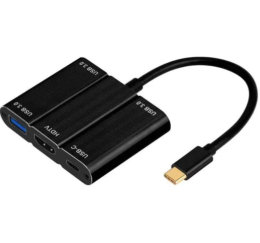 Adattatore HDMI USB-C HUB Tipo C convertitore connettore cellulare tv LD-03646