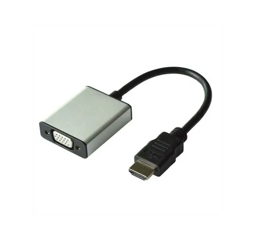 Adattatore hdmi-vga m/f + audio con cavo value