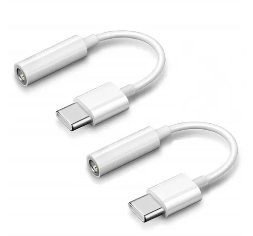 Adattatore mini jack USB C da 3,5 mm, adattatore audio per cuffie, cavo adattatore convert...