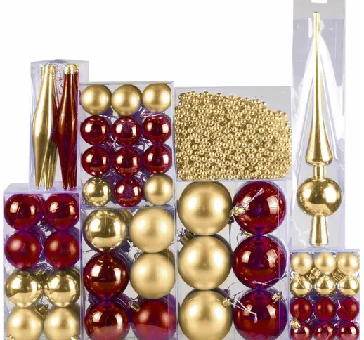 Addobbi di natale palline decorazioni per albero di natale addobbi natalizi mpn: 130 oro e...