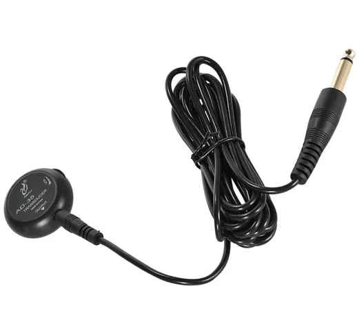 AD-35 Mini Trasduttore Microfono Piezo Pickup a Contatto con Spina di Uscita da 6,35mm Cav...