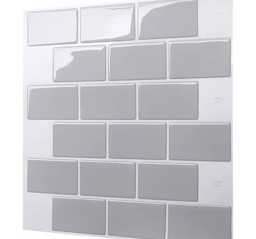 Adesivi per piastrelle in mattoni 3D 1PC Adesivo autoadesivo da parete per cucina da bagno...