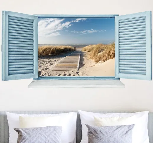 Adesivo murale 3D - Baltic Sea Beach Dimensione L×H: 80cm x 160cm