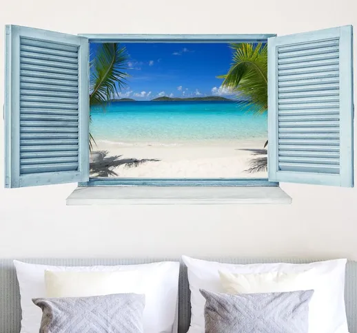 Adesivo murale 3D - Perfect Maledives Dimensione L×H: 80cm x 160cm