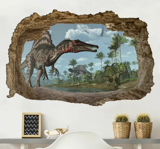 Adesivo murale - Dinosaur Paesaggio Dimensione L×H: 80cm x 120cm