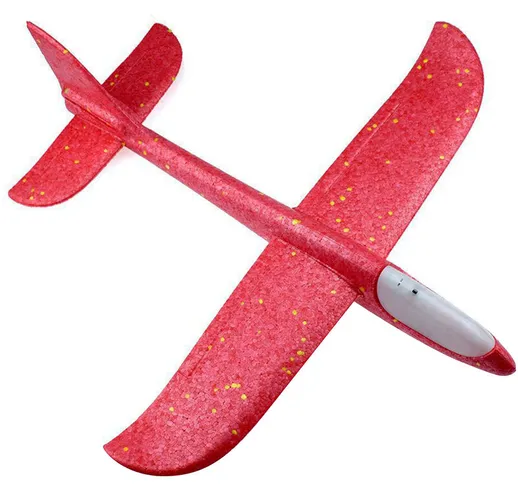 Aerei in aliante volante con luce LED flash 18,9 'Modalit¨¤ di volo in schiuma Aereo da la...