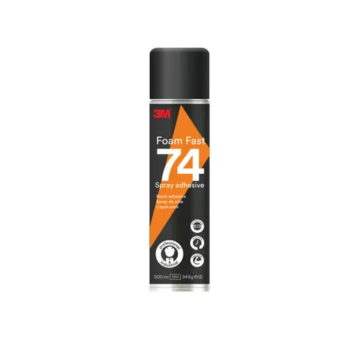 Adesivo ad elevatissima adesione Spray 74 in bomboletta da 500 ml per schiume - 