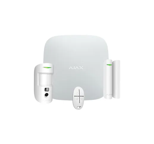 Aj-starterkit-cam-plus Ajax Ajax hub 2 Plus, 1 pircam 1 Contatto magnetico e 1 telecomando