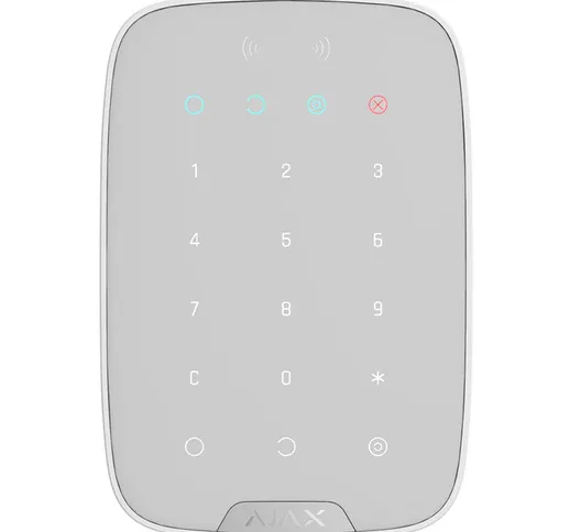 Tastiera Touch Wireless Bianco Ajax Keypad Plus 38253 AJKPP KPP