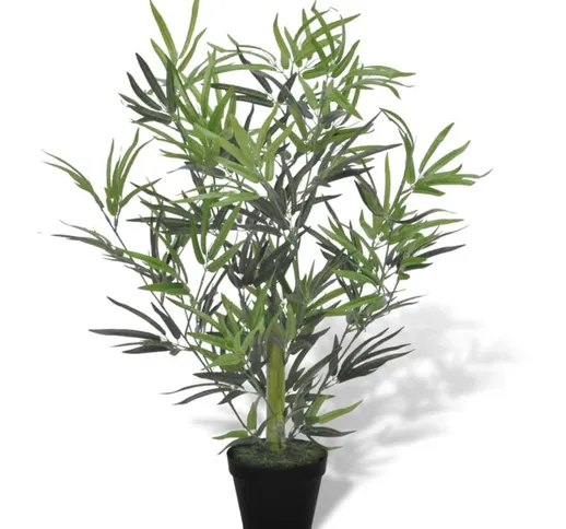 Albero Bambù Artificiale con Vaso 80 cm