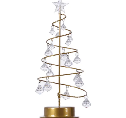 albero di cristallo di diamante di cristallo luci di Natale luci dell'albero di camera da...
