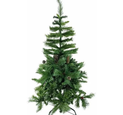 Albero di Natale 150H cm 504 Rami Pieghevoli in pvc Abete Artificiale