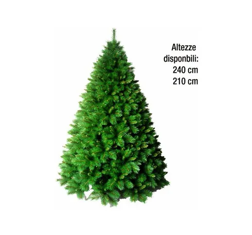 Albero di Natale 210 240 cm Artificiale Verde Realistico Folto Monte Foraker - Altezza (cm...