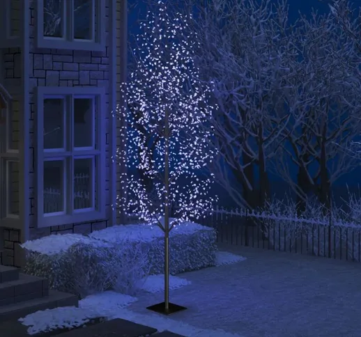 Albero di Natale 1200 led Blu Ciliegio in Fiore 400 cm