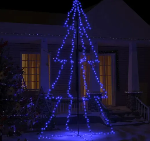 Albero di Natale a Cono 360 led per Interni Esterni 143x250 cm