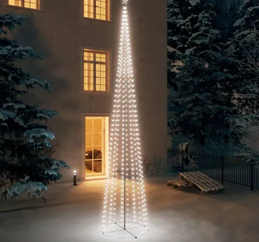 Albero di Natale a Cono con 752 led Bianco Freddo 160x500 cm