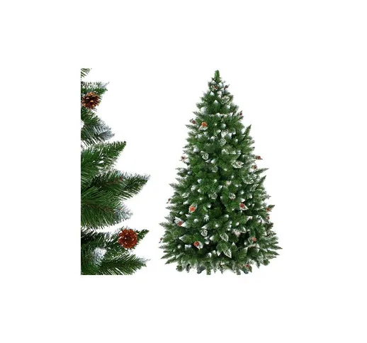 Albero di Natale artificiale 220 cm, pino diamante premium.