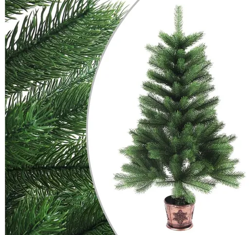 Albero di Natale Artificiale con Aghi Realistici 65 cm Verde