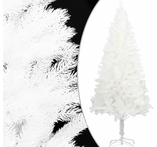 Albero di Natale Artificiale con Aghi Realistici Bianco 120 cm