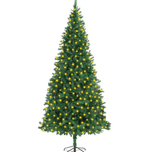 Albero di Natale Artificiale con led 300 cm Verde