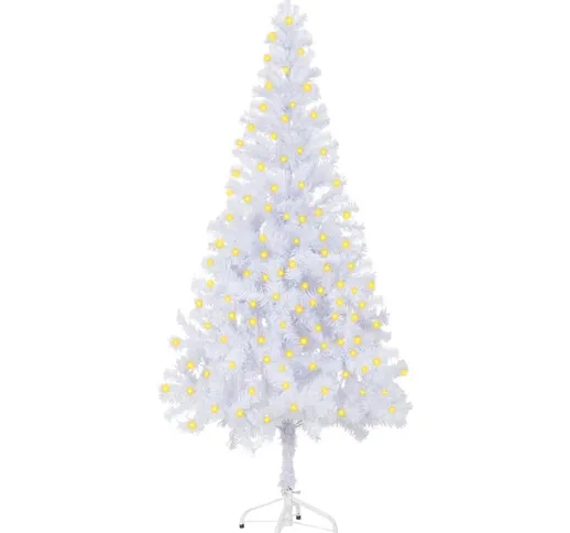 Albero di Natale Artificiale con led e Supporto 180 cm 620 Rami