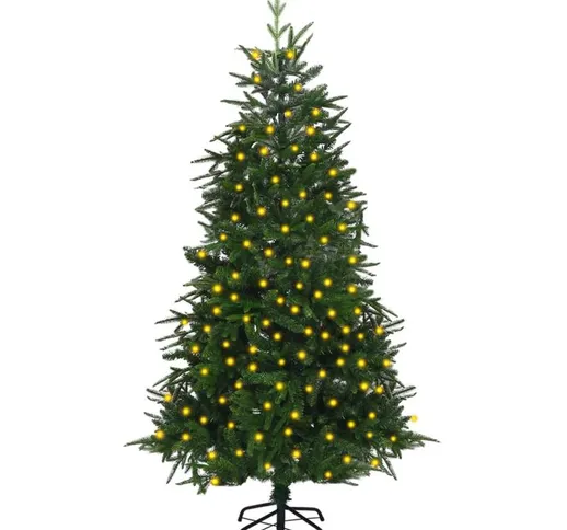 Albero di Natale Artificiale con led Verde 180cm pvc e pe