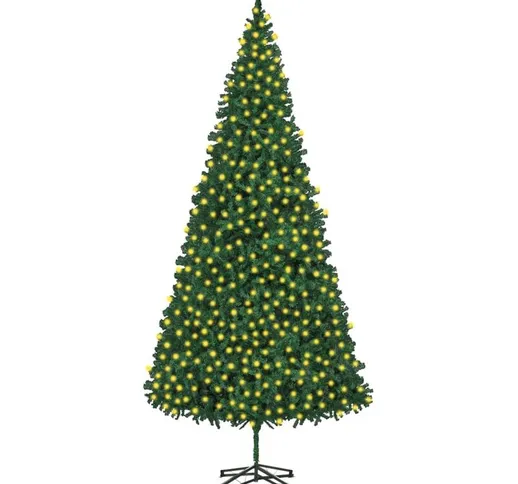 Albero di Natale Artificiale con luci a led 500 cm Verde
