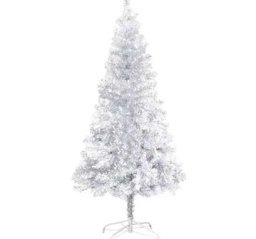 Albero di Natale Artificiale con Supporto Argento 150 cm pet