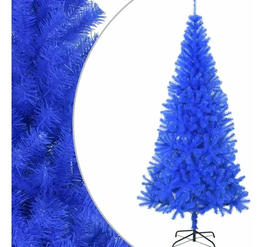 Albero di Natale Artificiale con Supporto Blu 180 cm pvc