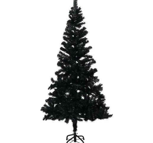 Albero di Natale Artificiale con Supporto Nero 240 cm pvc