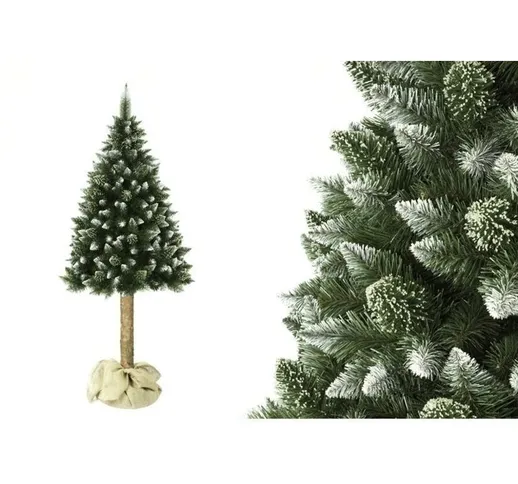 Albero di Natale artificiale - con tronco - 220 cm - Modulare - Verde