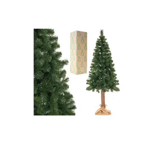 Albero di Natale artificiale con tronco pino 180 cm