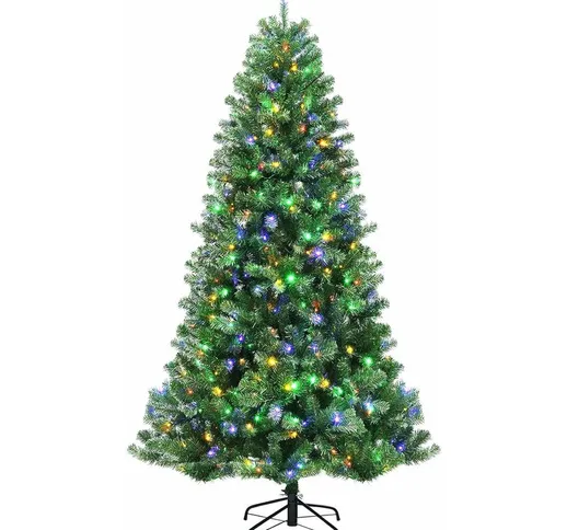 Albero di Natale artificiale illuminato 180 cm, albero di Natale illuminato con 9 modalit¨...