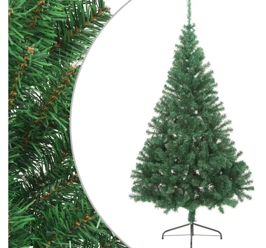 Albero di Natale Artificiale Metà Supporto Verde 210 cm pvc