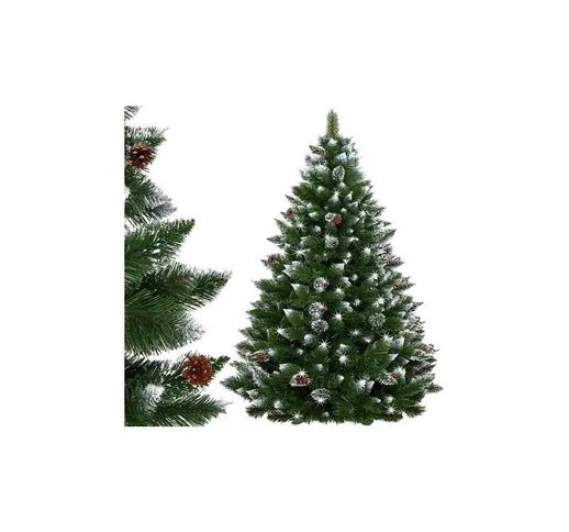 Albero di Natale artificiale premium di 150 cm con pino diamante fitto.