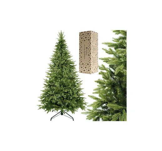 Albero di Natale artificiale premium di 180 cm con abete naturale.