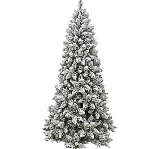 Albero di Natale Artificiale Innevato 180 cm 560 Rami Monterey Slim Floccato