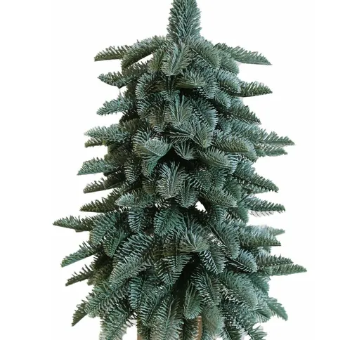 Albero di natale pinetto Dream in pe effetto Real Touch e base in legno -55 cm