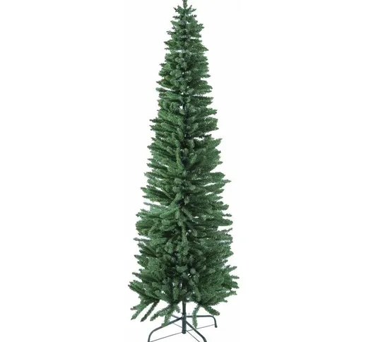 Albero di natale Slim Minnesota in pvc di Altissima Qualità per dimensioni ridotte -210 cm