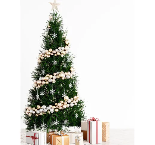 Albero di Natale Sofia, Altezza 210 cm, 442 rami, Lineare, 90x90x210 cm - Dmora