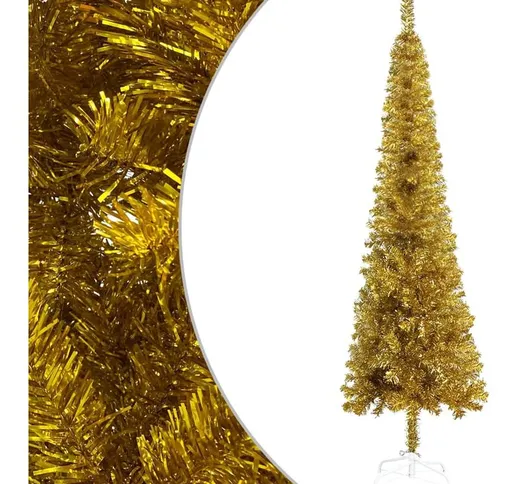Albero di Natale Sottile Oro 150 cm