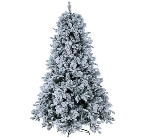 Albero di natale arves innevato h180-1383rami