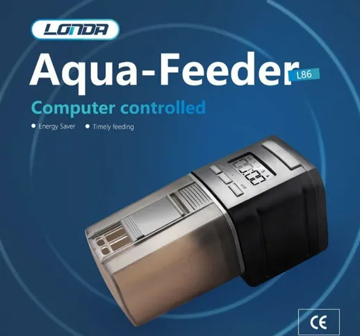 Alimentatore automatico Mangiatoia per pesci d'acquario con timer automatico