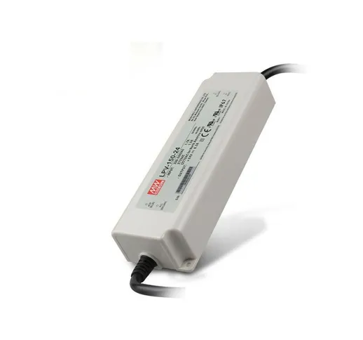 Alimentatore Mean well da Esterno DC 24V 150W Trasformatore per Strip Led LPV-150-24 IP67