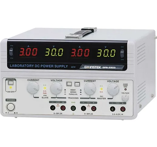 GPS-3303-S Alimentatore da laboratorio regolabile 0 - 30 V/DC 0 - 3 A 195 W Num. uscite 3...
